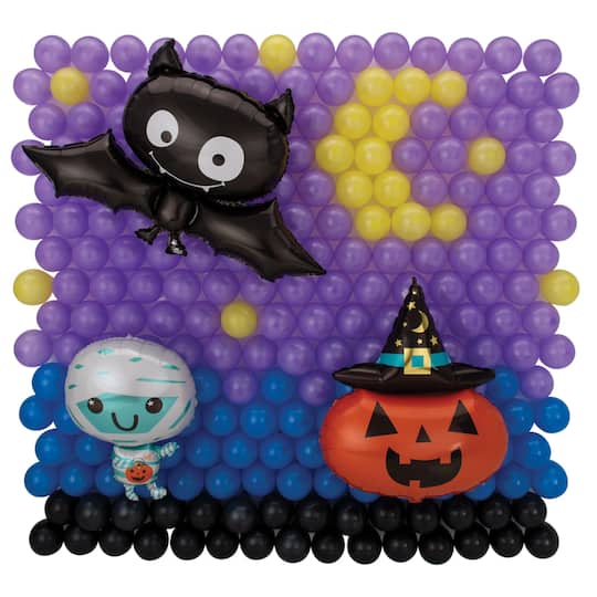 Halloween Latex & Foil Balloon Backdrop Kit